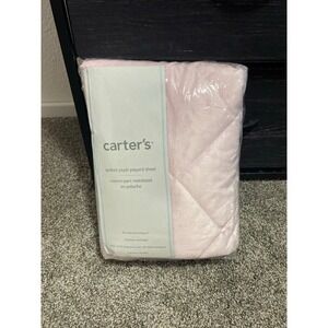 Carter's Baby Quilted Pink Plush Playard Playpen Sheet Blanket Rare! New